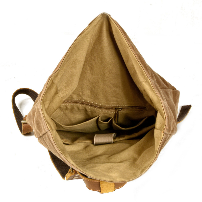 New simple and retro wax canva - Canvas Backpack Casual 评论和价格