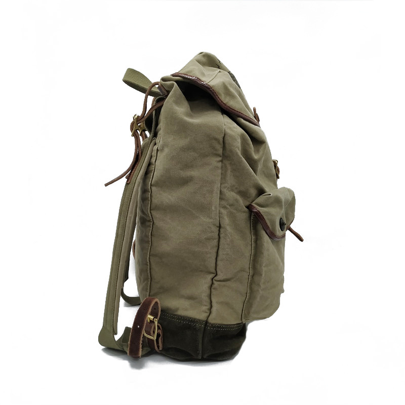 Retro American High Density Ca - Canvas Backpack Casual 评论和价格