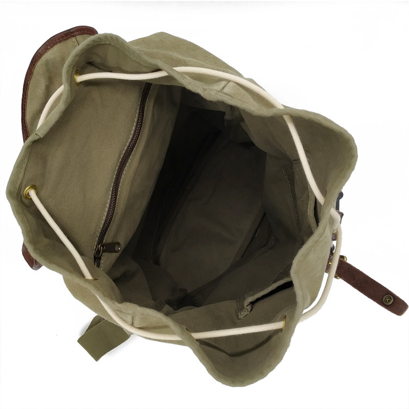 Retro American High Density Ca - Canvas Backpack Casual 评论和价格