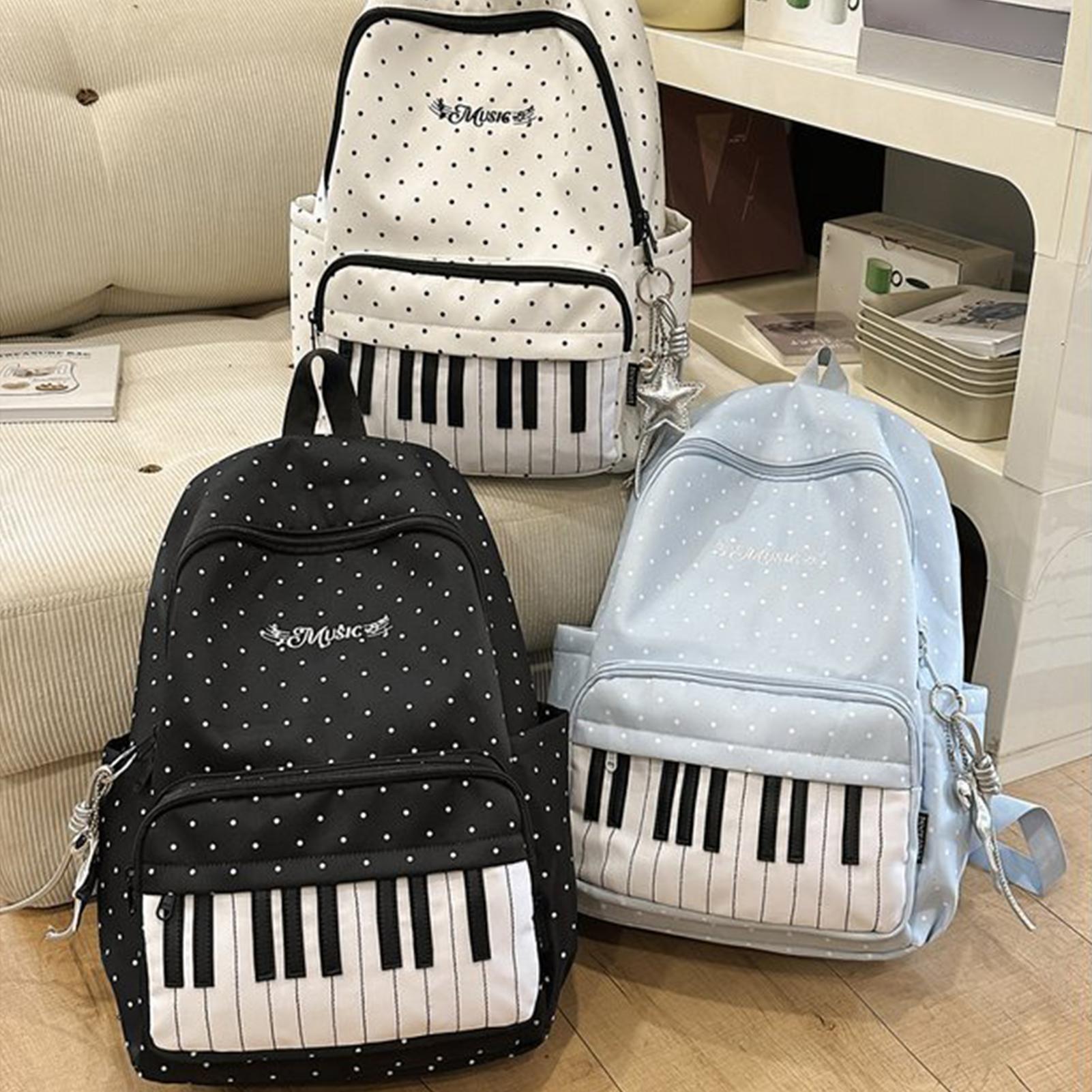 Travel Backpack | Piano Print  - Fashion Backpack Women 评论和价格