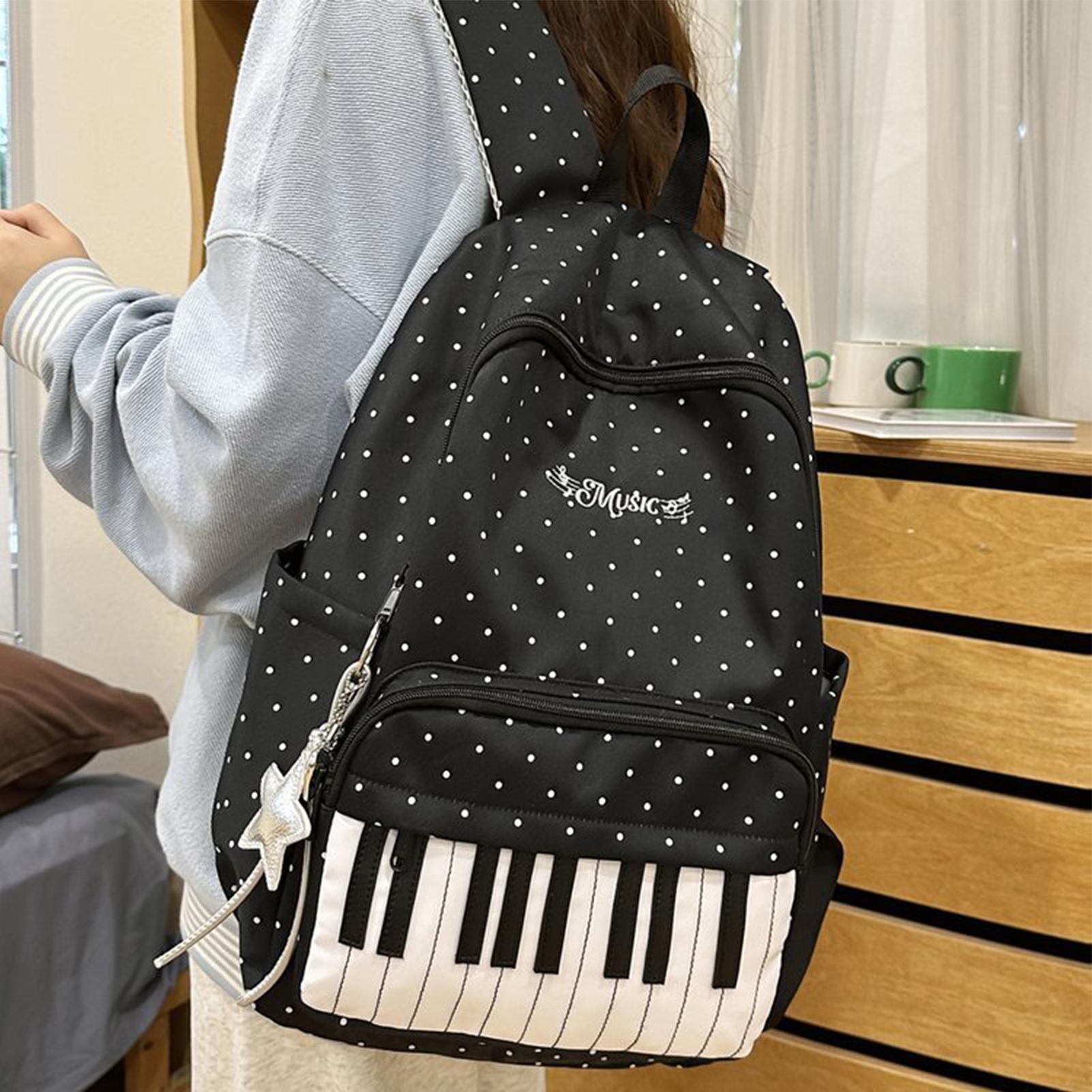 Travel Backpack | Piano Print  - Fashion Backpack Women 评论和价格
